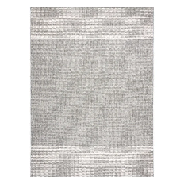 Dywan SZNURKOWY SIZAL FLAT 48829637 Jodełka szary 80x150 cm