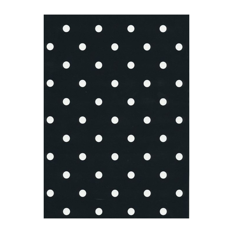 Adhésif en rouleau noir à points blancs 45 x 200 cm JOY@FIX