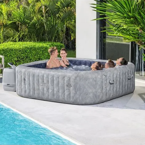 BESTWAY Lay-Z-Spa® San Francisco Hydrojet Pro™ 5-7 Person Square Inflatable Spa
