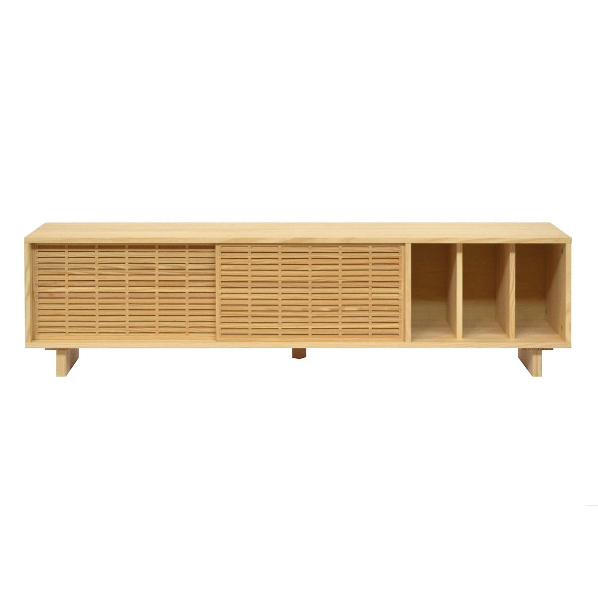 Naan Furniture TV meubel Gavina - Natuurlijk grenen ongelakt - 170 cm