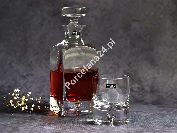 Karafka kwadratowa do whisky 750 ml Krosno - Legend (CARO) 3604