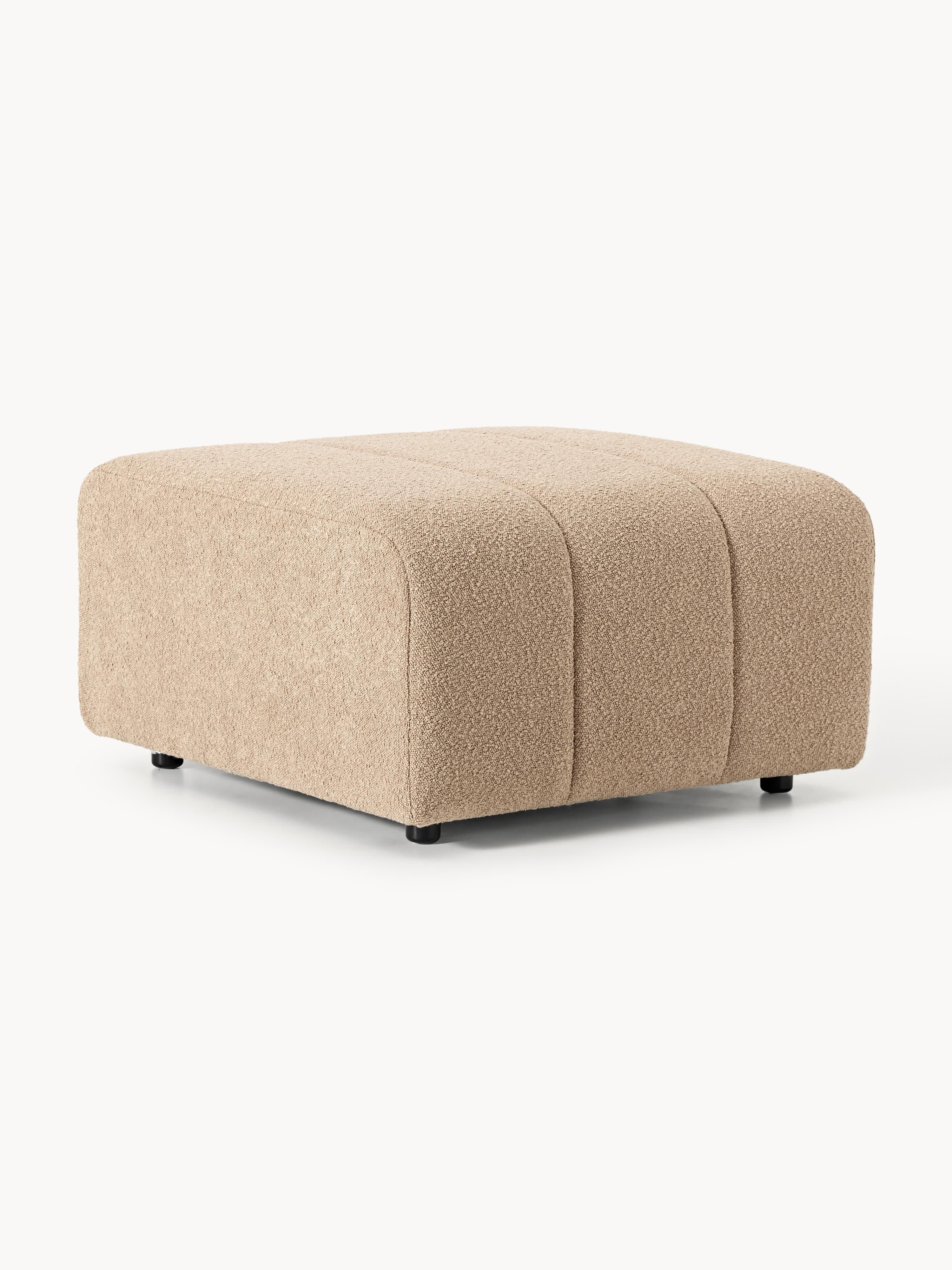 Bouclé-Sofa-Hocker Lena