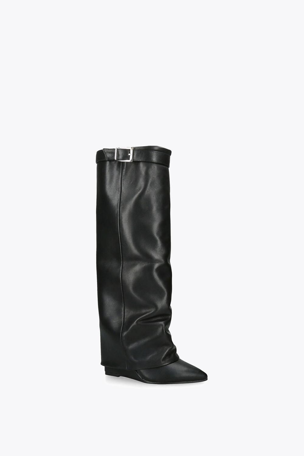 STEVE MADDEN Corenne Black' Leather Boots