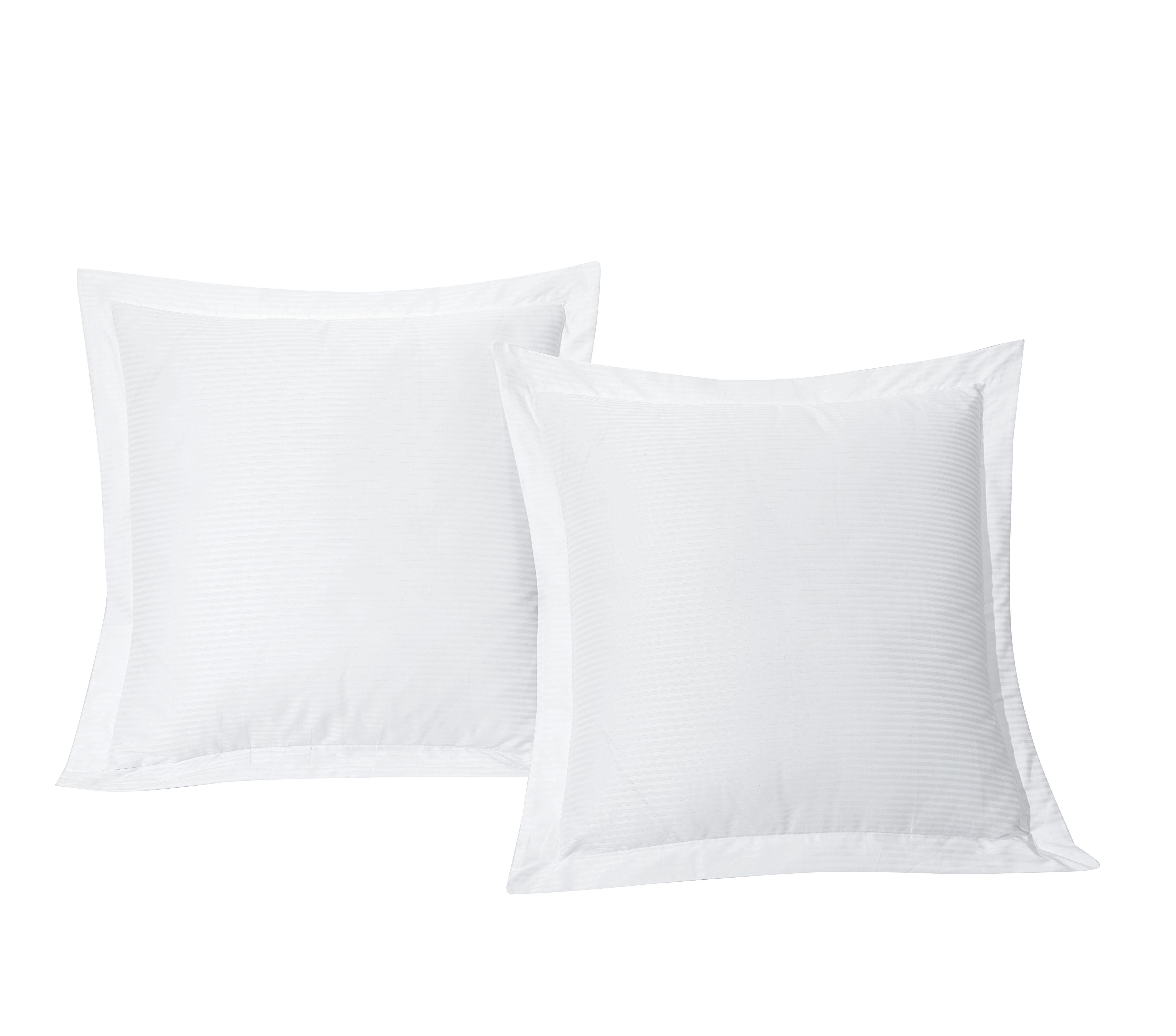 SATIN RAYEE - Lot de 2 taies d