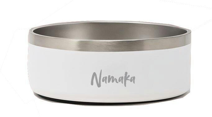 Toronto Blue Jays BPA Free Stainless Steel Double Wall Insulated Dog Bowl, White