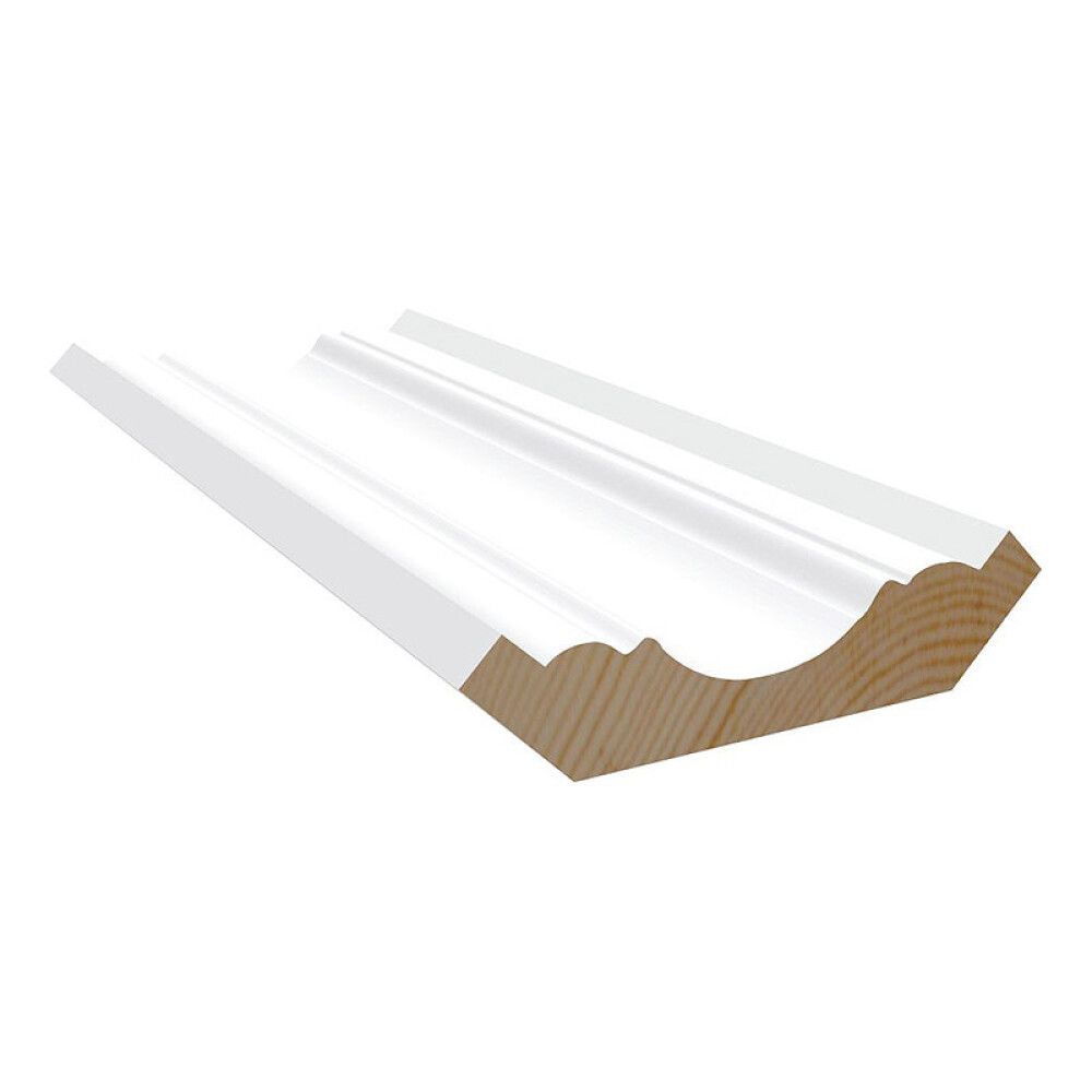 TAKLIST MOELVEN 16X70X4400MM HVIT
