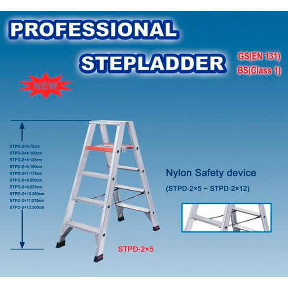 Doppelleiter, 2 x 3 Stufen, max. Belastung: 150 kg