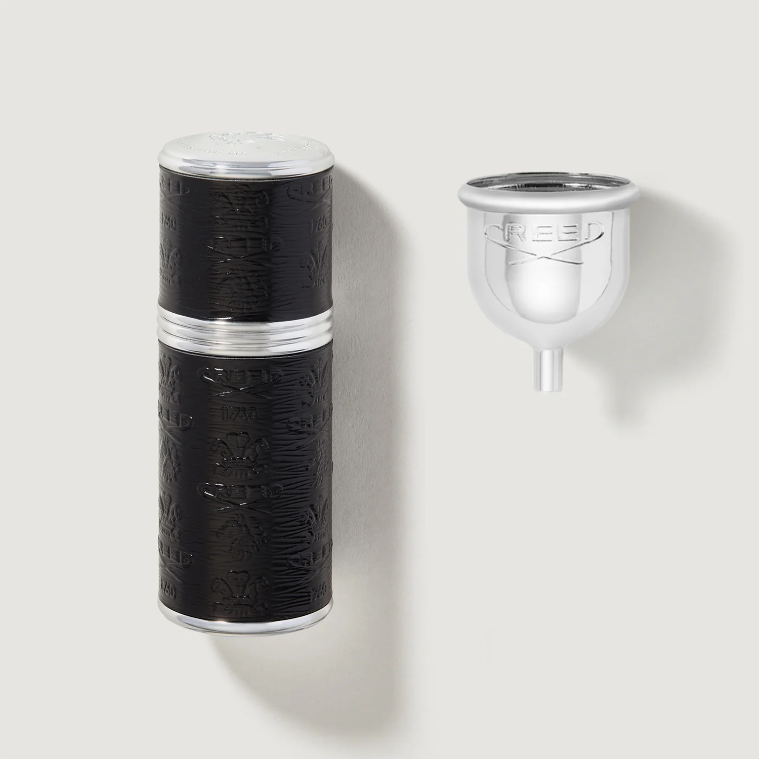 Refillable Travel Perfume Atomiser 50ml - Silver/Black