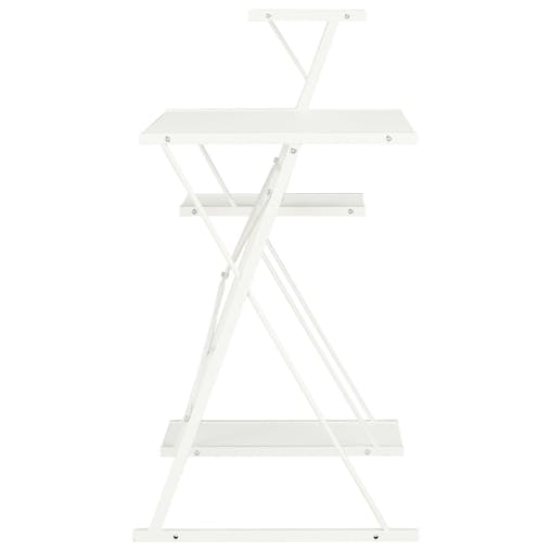 NNEVL Desk with Shelf White 116x50x93 cm