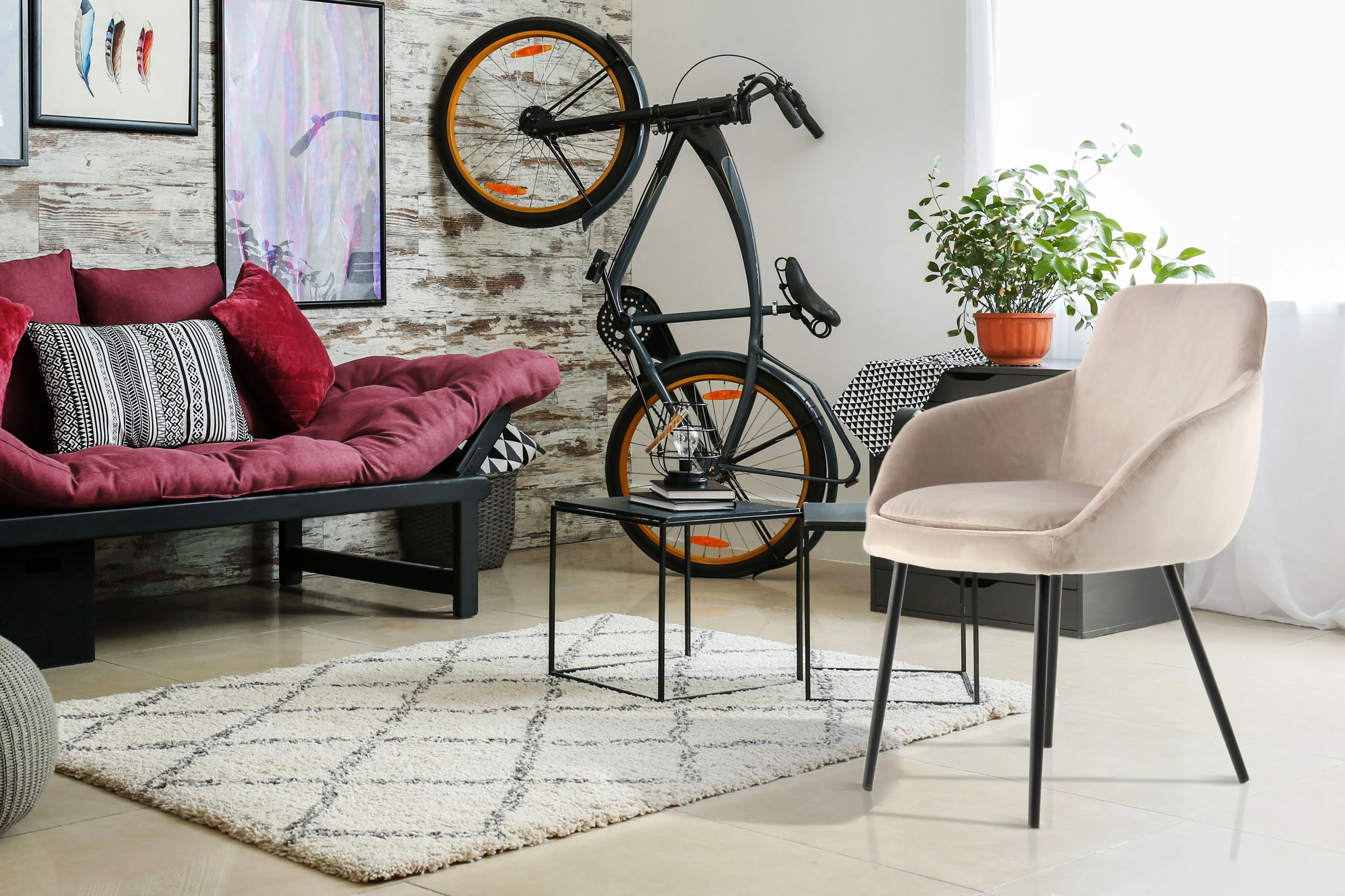 Set van 2 eetkamerstoelen Cobain velvet