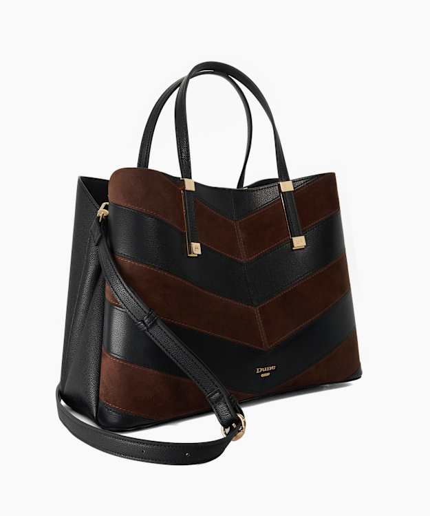 Dorry P Black - Textured Shoulder Bag