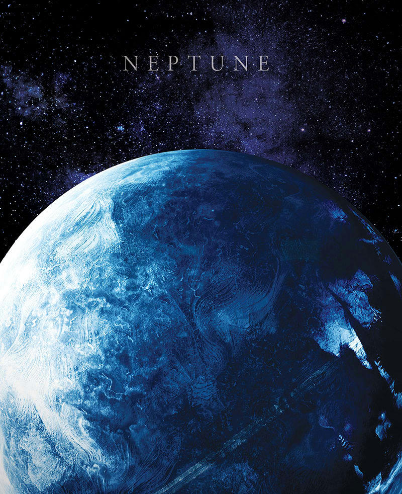 - Tableau sur toile Neptune 40x50
