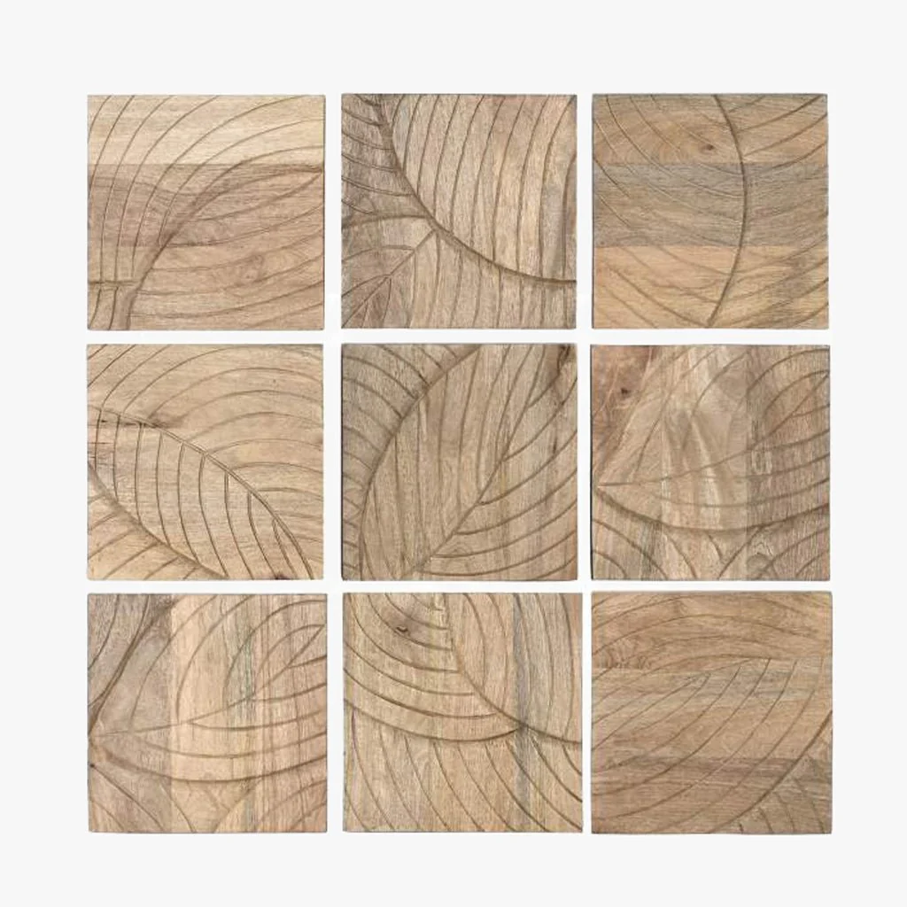 Set 9 Quadros Folhas RAÍZ