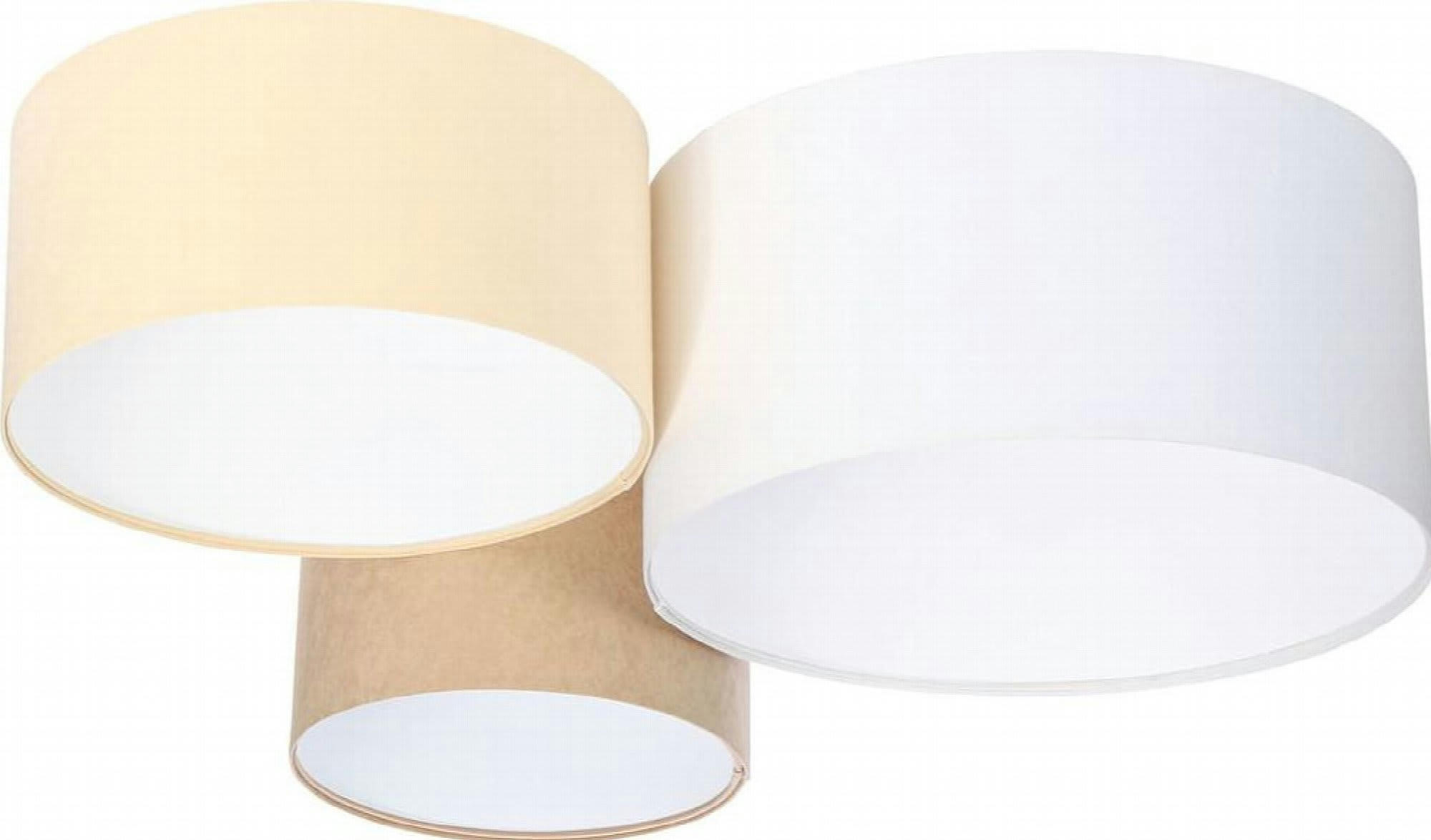 TRIO - Plafonnier Tissu Beige