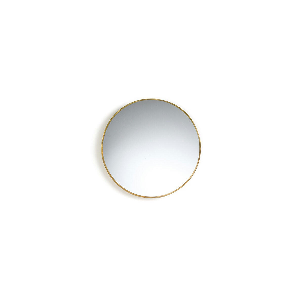 Miroir rond en métal acier Ø25 cm, Uyova