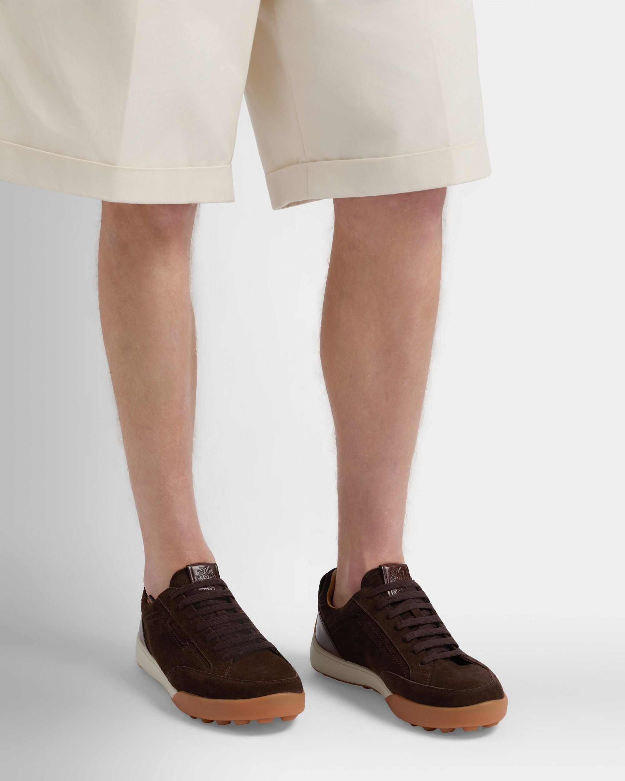 Manto Runner Sneaker aus Veloursleder in Braun