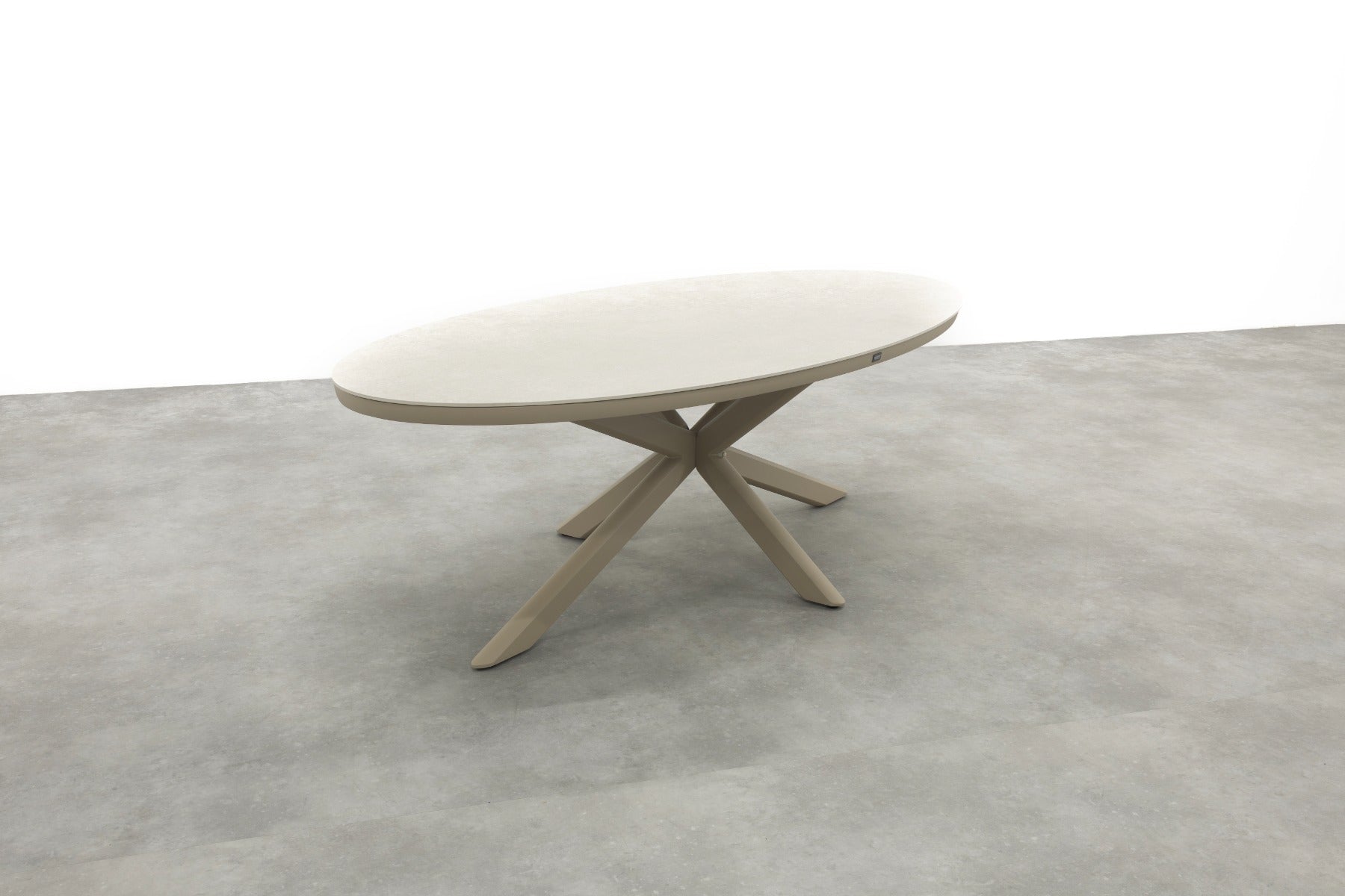 VDG Ventaro ovale tuintafel 240x115 cm. - Latte