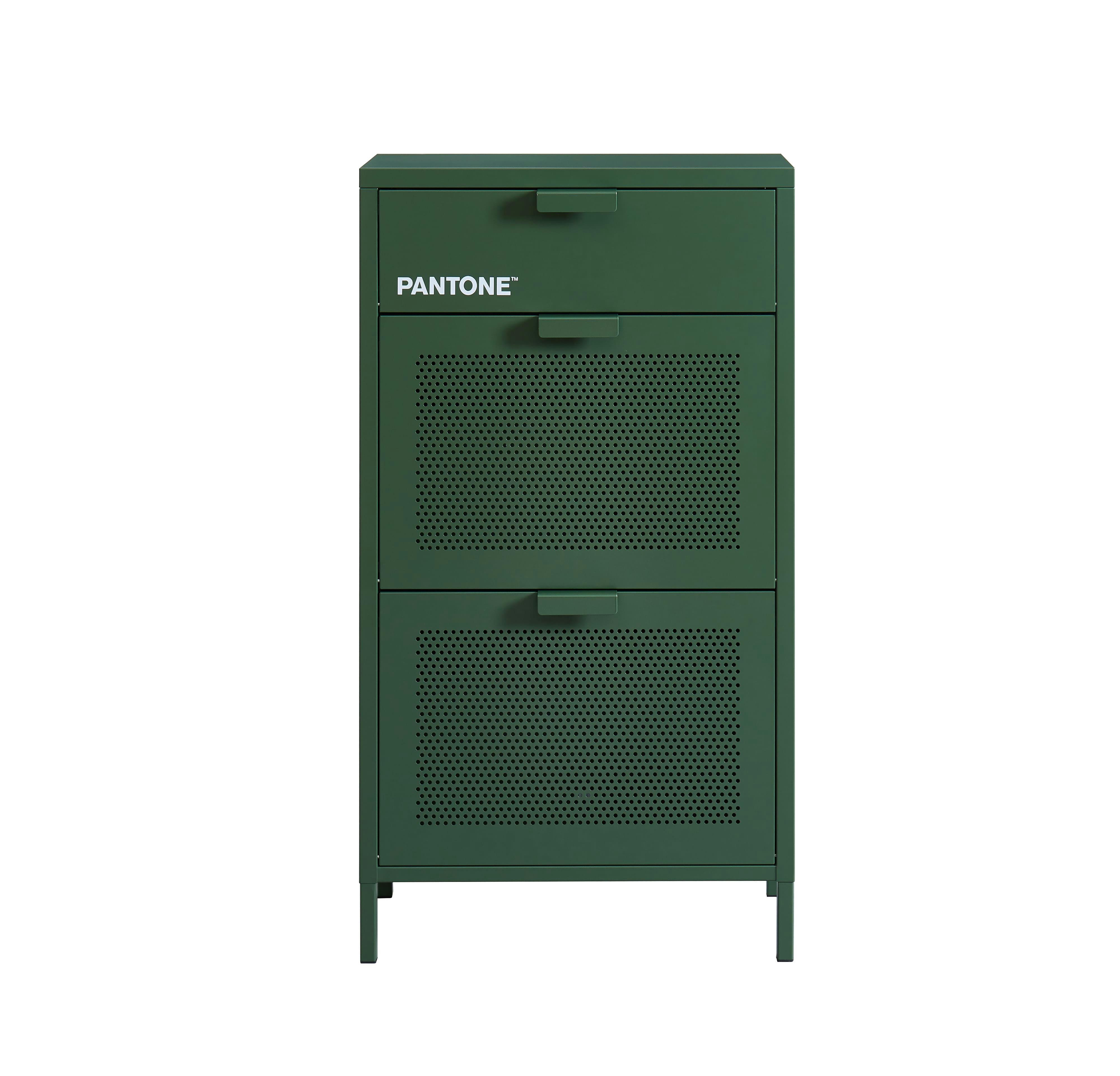 PANTONE - Meuble à chaussures  métal kaki 55cm vert olive