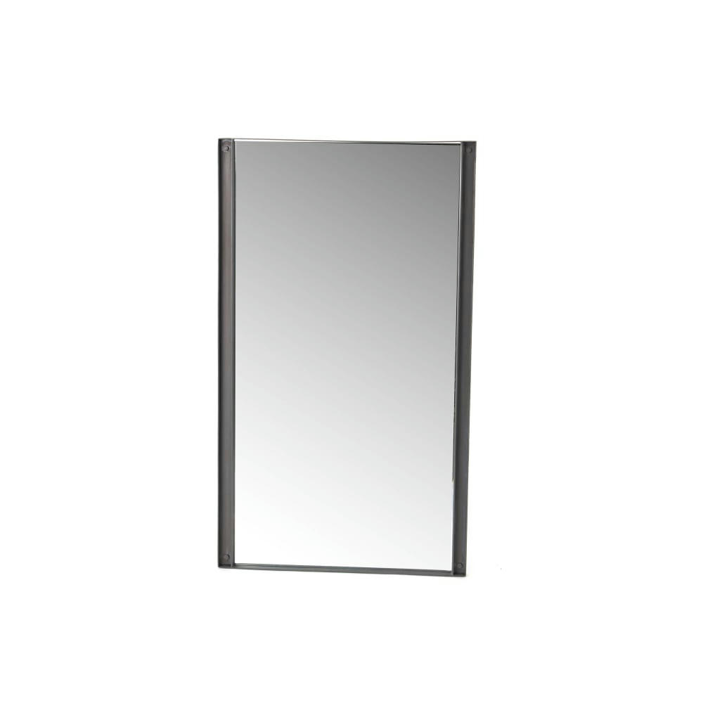 GAETAN - Miroir   100x60 cm en métal  gris