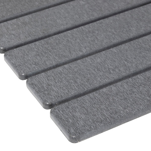Caillebotis en diatomite L.59 x l.39 cm, gris, 5Five Simply Smart