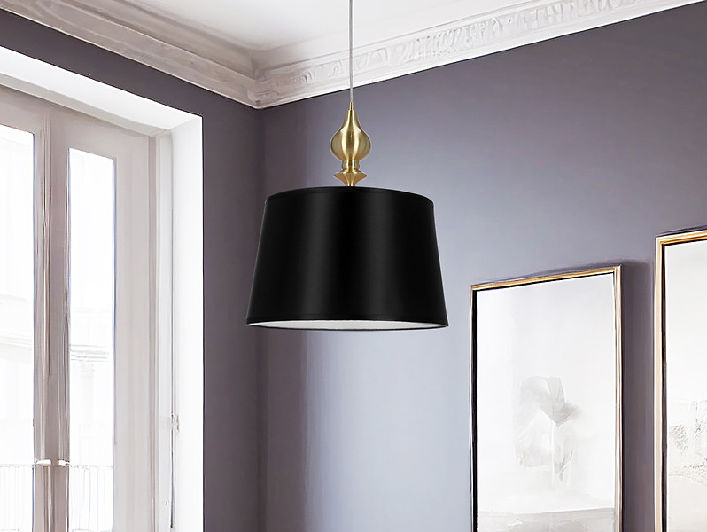 Lampa wisząca Prima metalowa złota