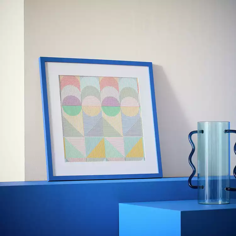 Habitat Blue Cobalt Picture Frame - 40X40cm