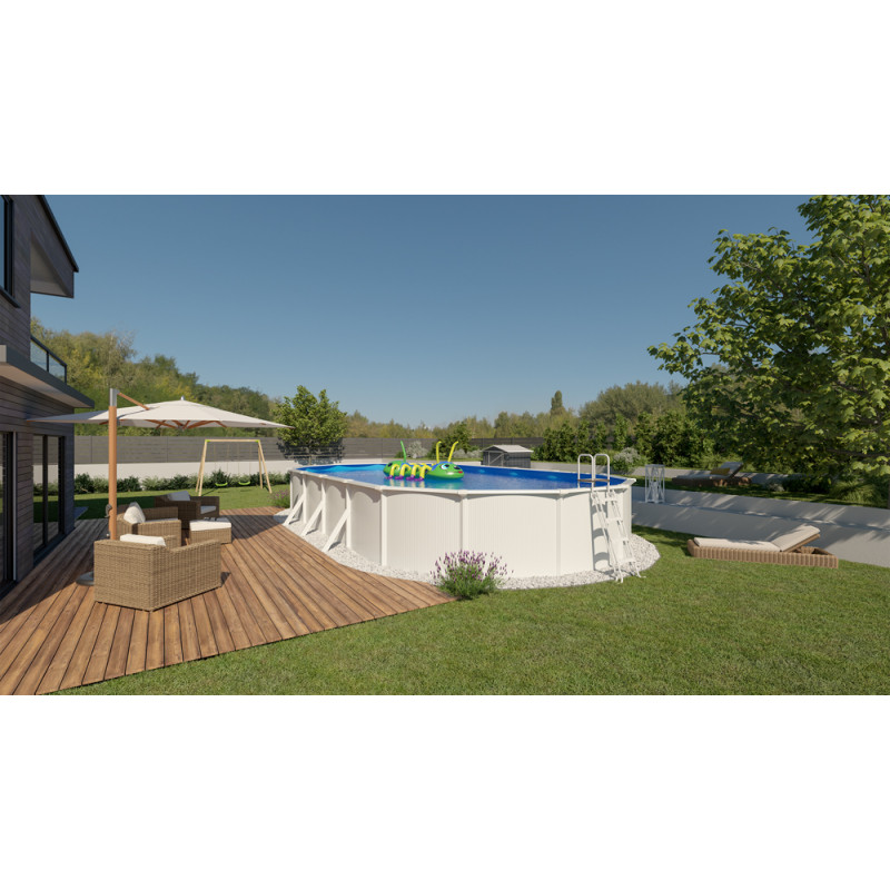 Piscine Saphir 7,6 x 3,9 x 1,2 m