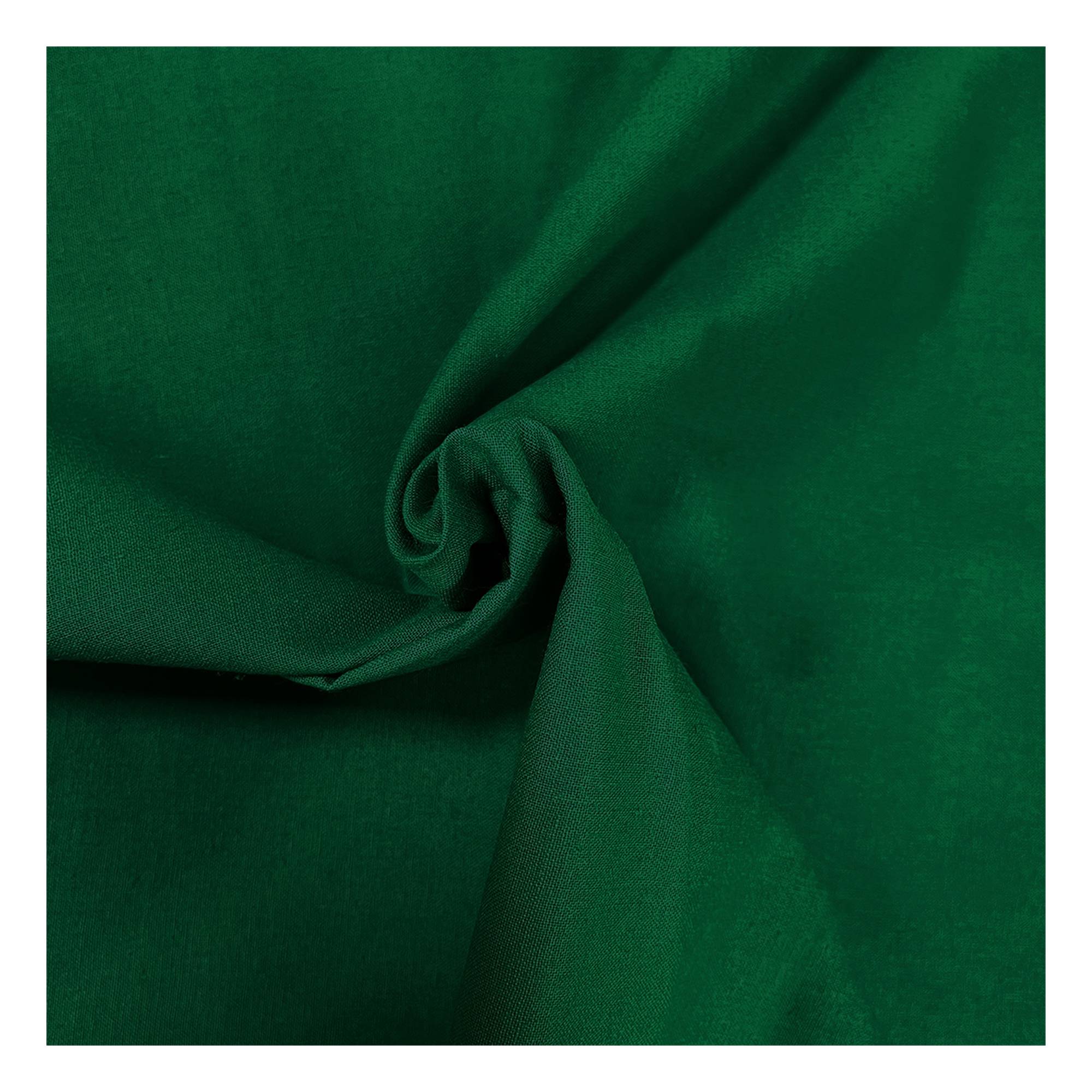 Emerald Cotton Homespun Fabric by the Metre