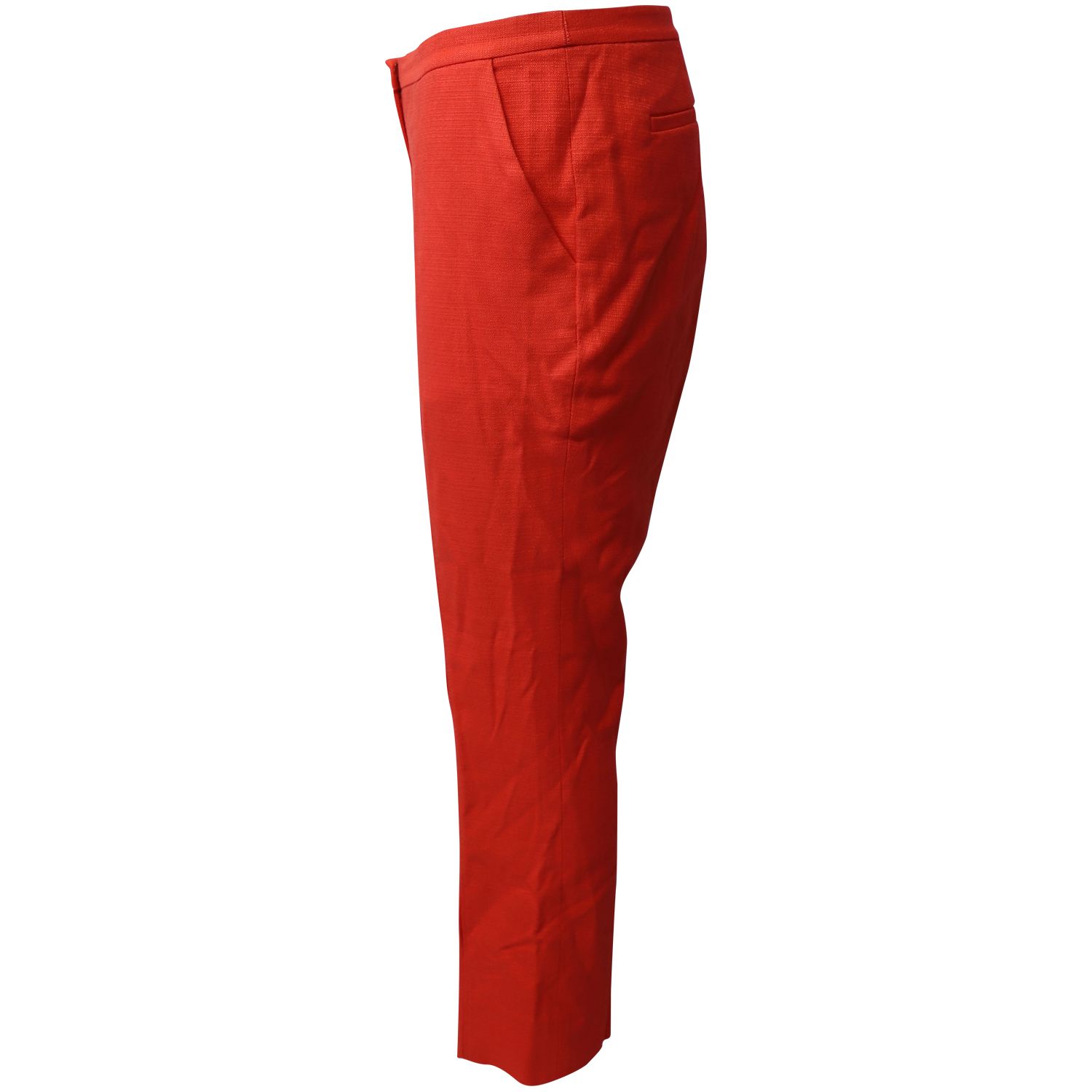 Diane Von Furstenberg Preloved Trousers in Orange Viscose