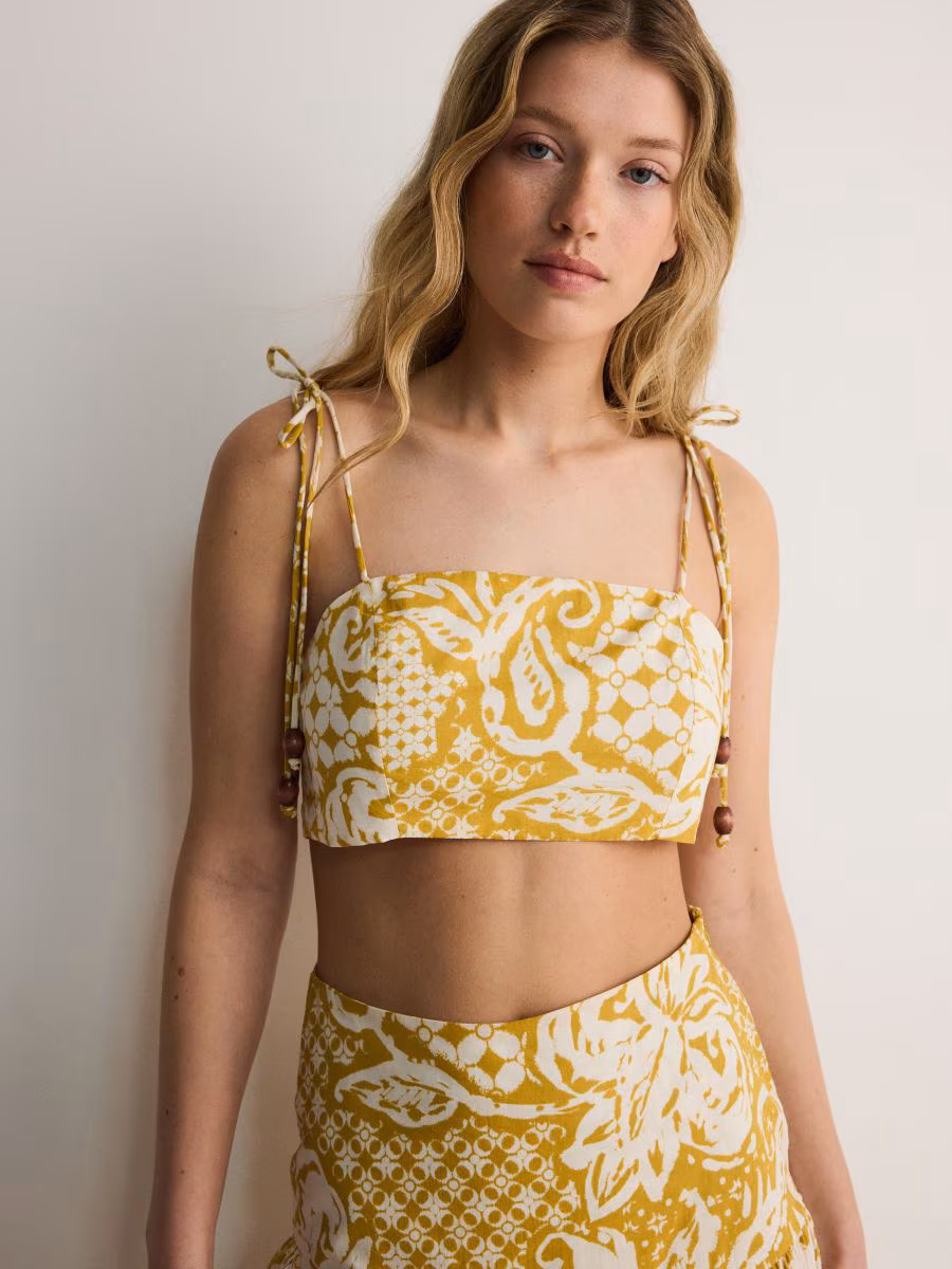 Cotton Top With Tie Details