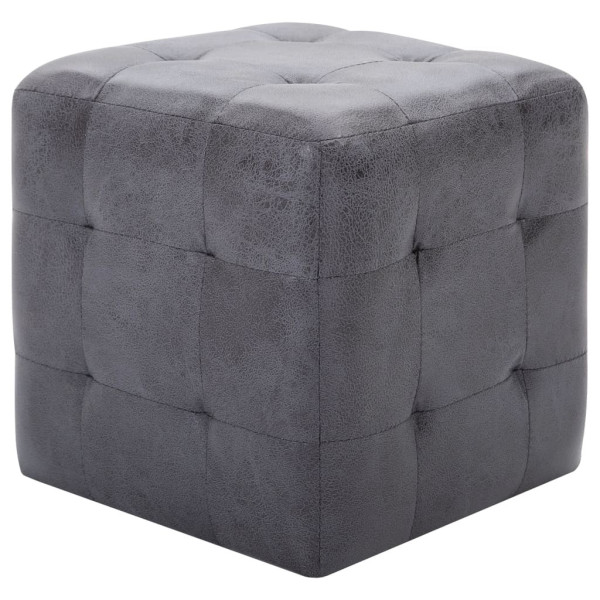 2x Szafka Nocna Stolik Komoda Szara Do Sypialni Pokoju Salonu 30x30x30 cm