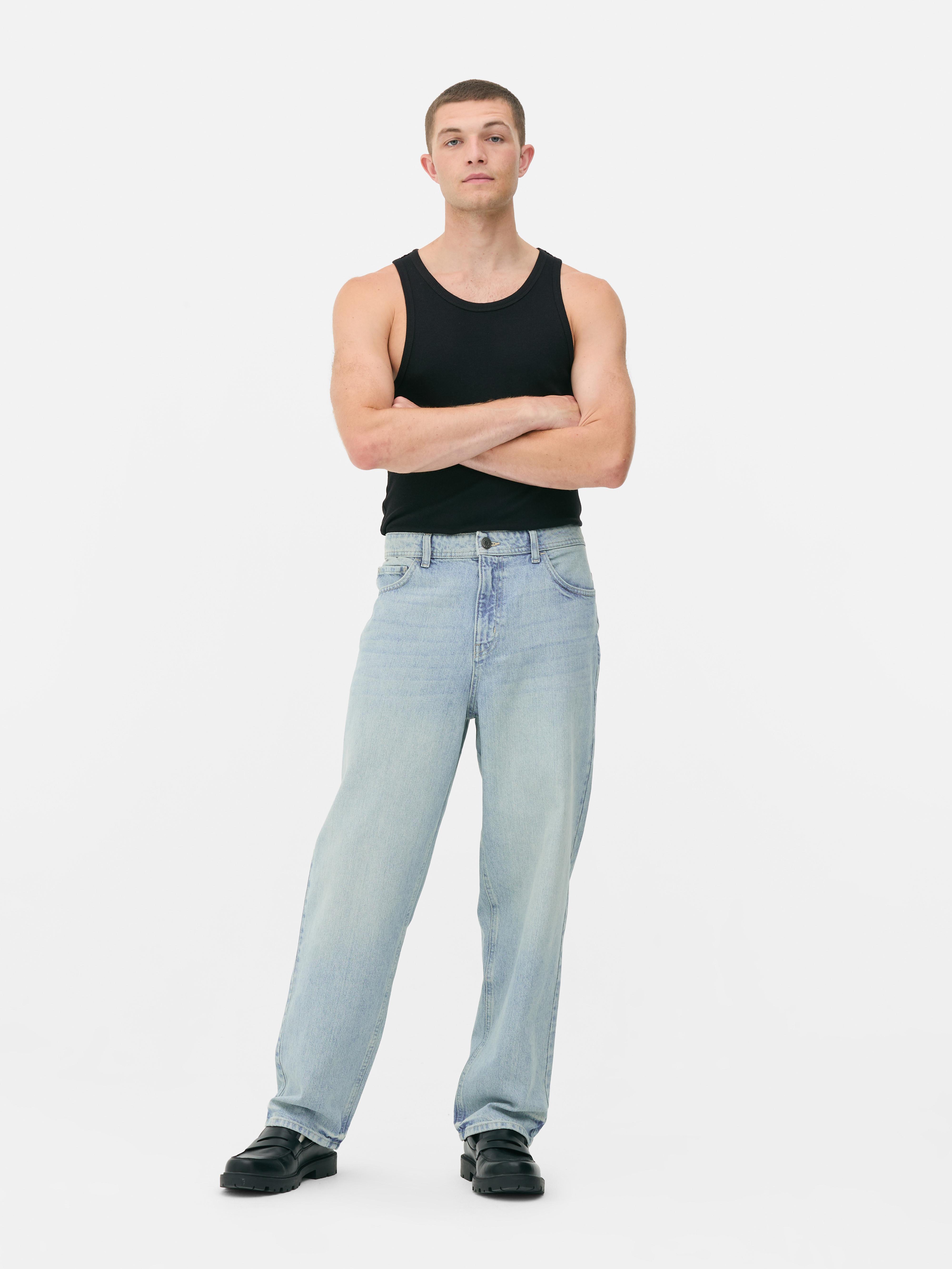 High-Waisted Relaxed Jeans