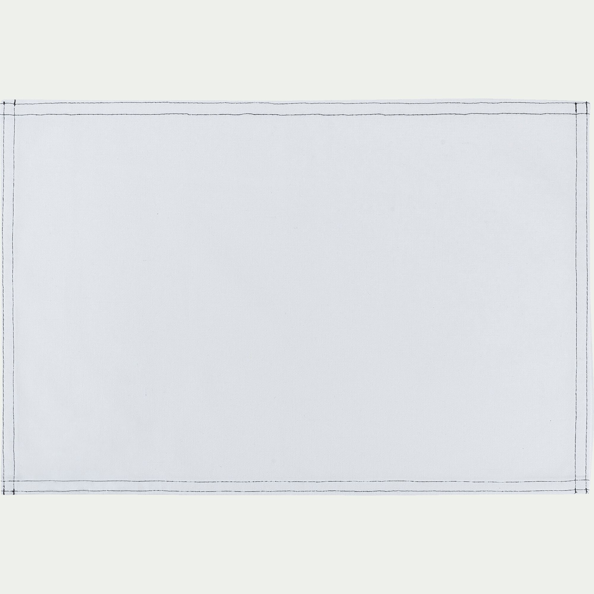 VENASQUE - Set de table en coton 30x45cm - blanc