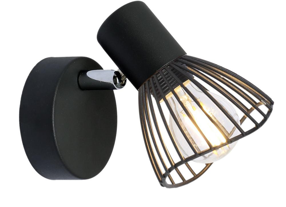 Lampa kinkiet FLY 1x40w e14 czarny