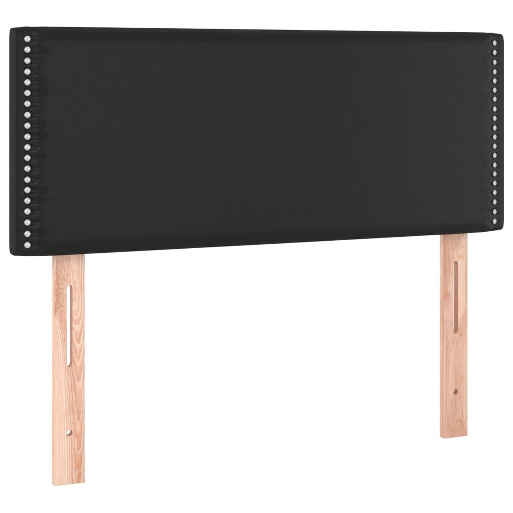 Wezgłowie Czarny 100 cm Sztuczna skóra Low vidaXL