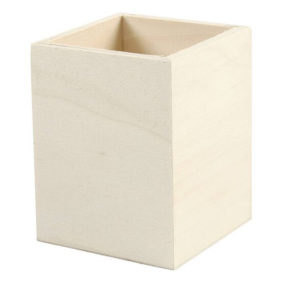 Wooden Pencil Holder 9.5cm