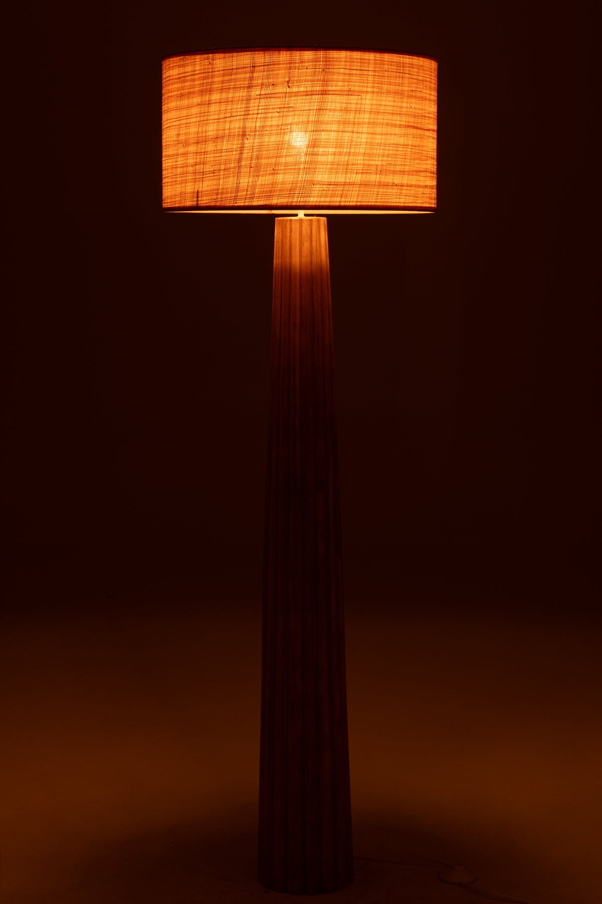 J-Line vloerlamp Paraplu Ailanthus - hout - naturel