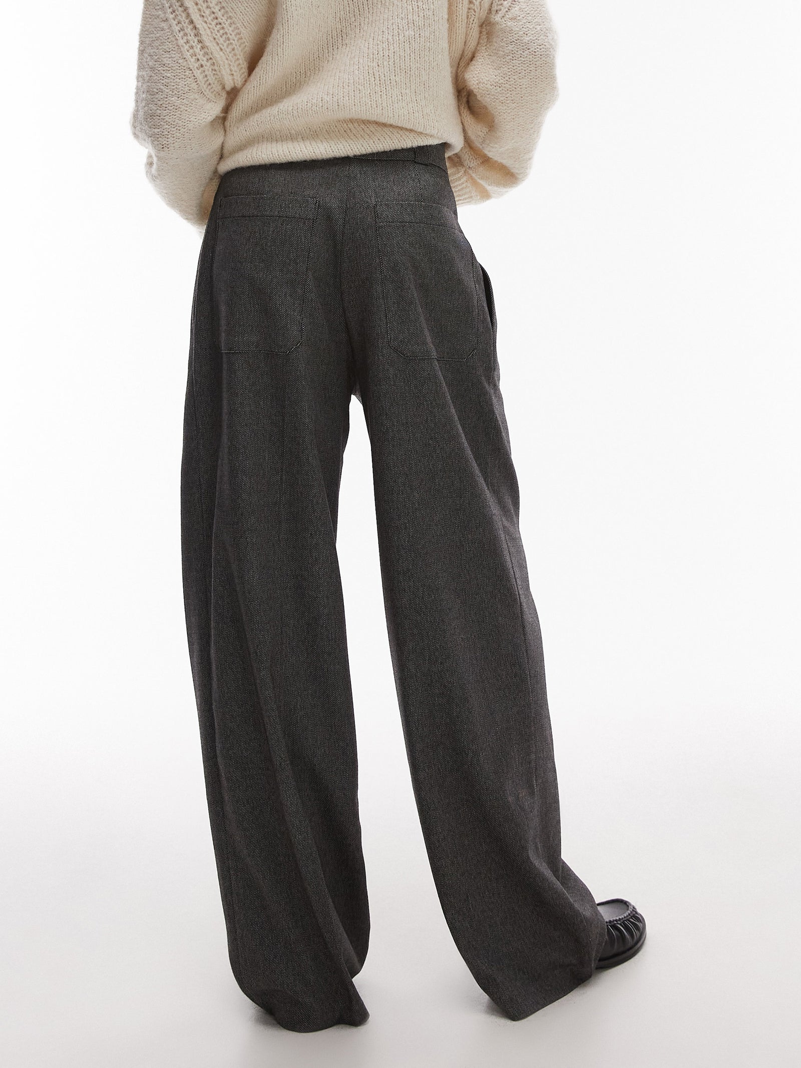 Co-Ord Pleat Wide Leg Trouser