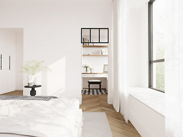Imposte atelier en aluminium thermolaqué - L73 x H40 cm - Noir - BAYVIEW