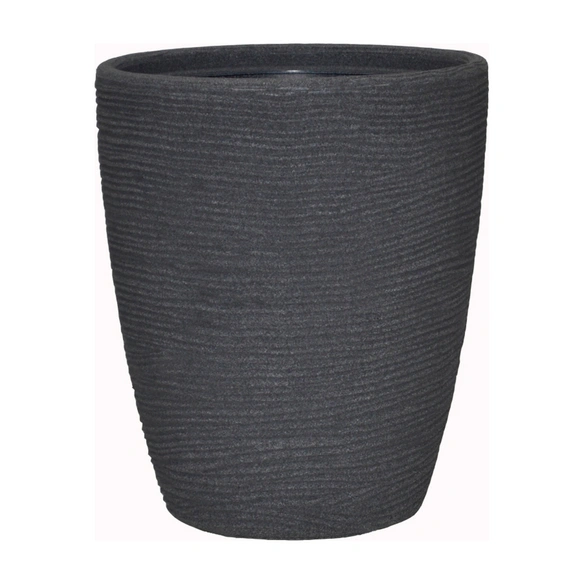Blumentopf »Shabby«, Breite: 30 cm, granit-grau dunkel, Kunststoff