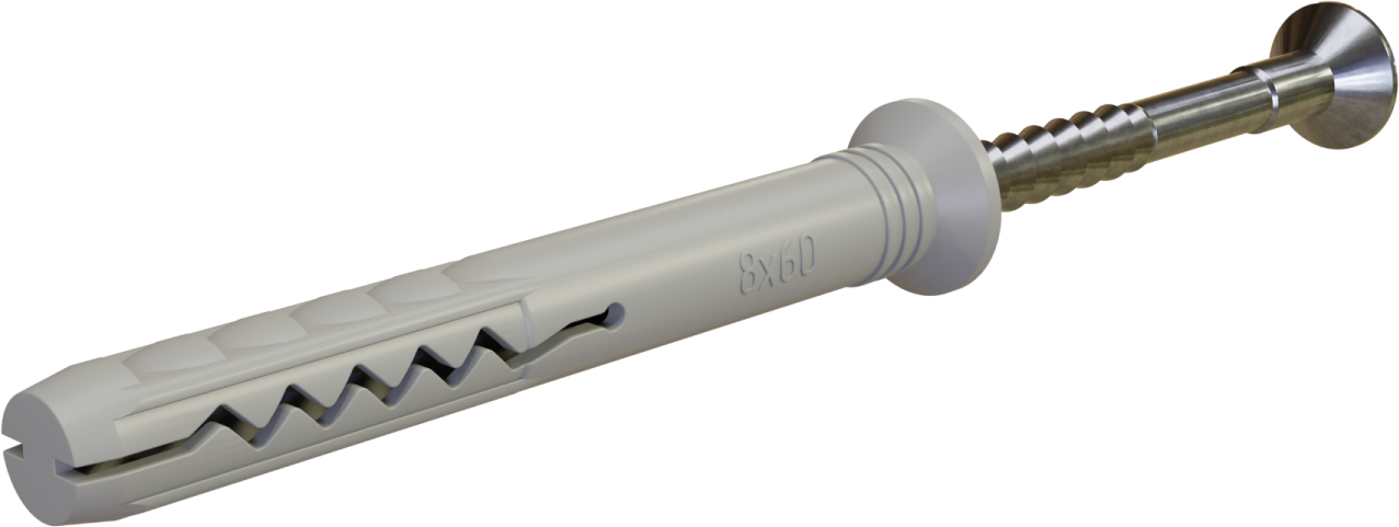 Kołek rozporowy do szybkiego montażu KSM koszulka: ø6x40mm , gwóźdź: ø3,8x44mm STALCO KSM - 6X40
