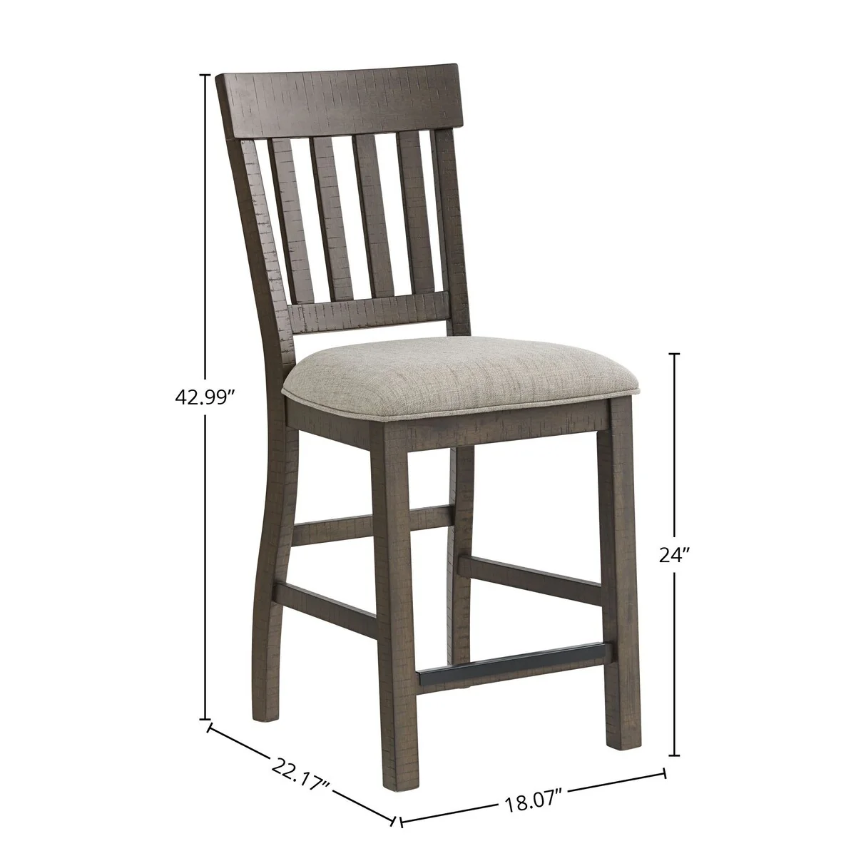 Sullivan Counter Stool, Slat Back (Set of 2)