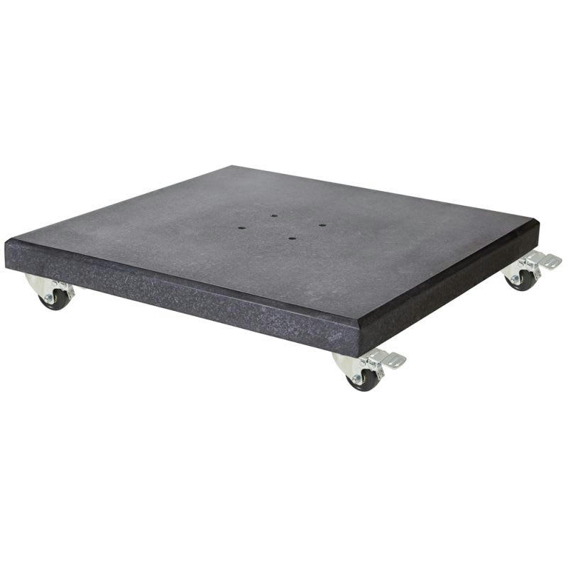 MODENA - Pied de parasol en granit 120 kg gris anthracite