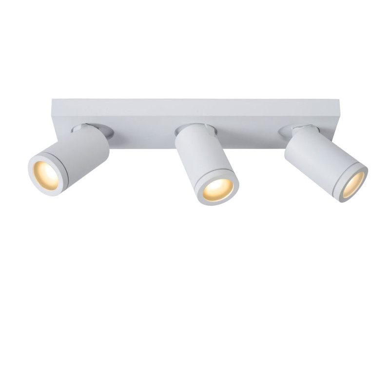 Spot LED pour salle de bain Taylor blanc GU10 3 x 5 W LUCIDE