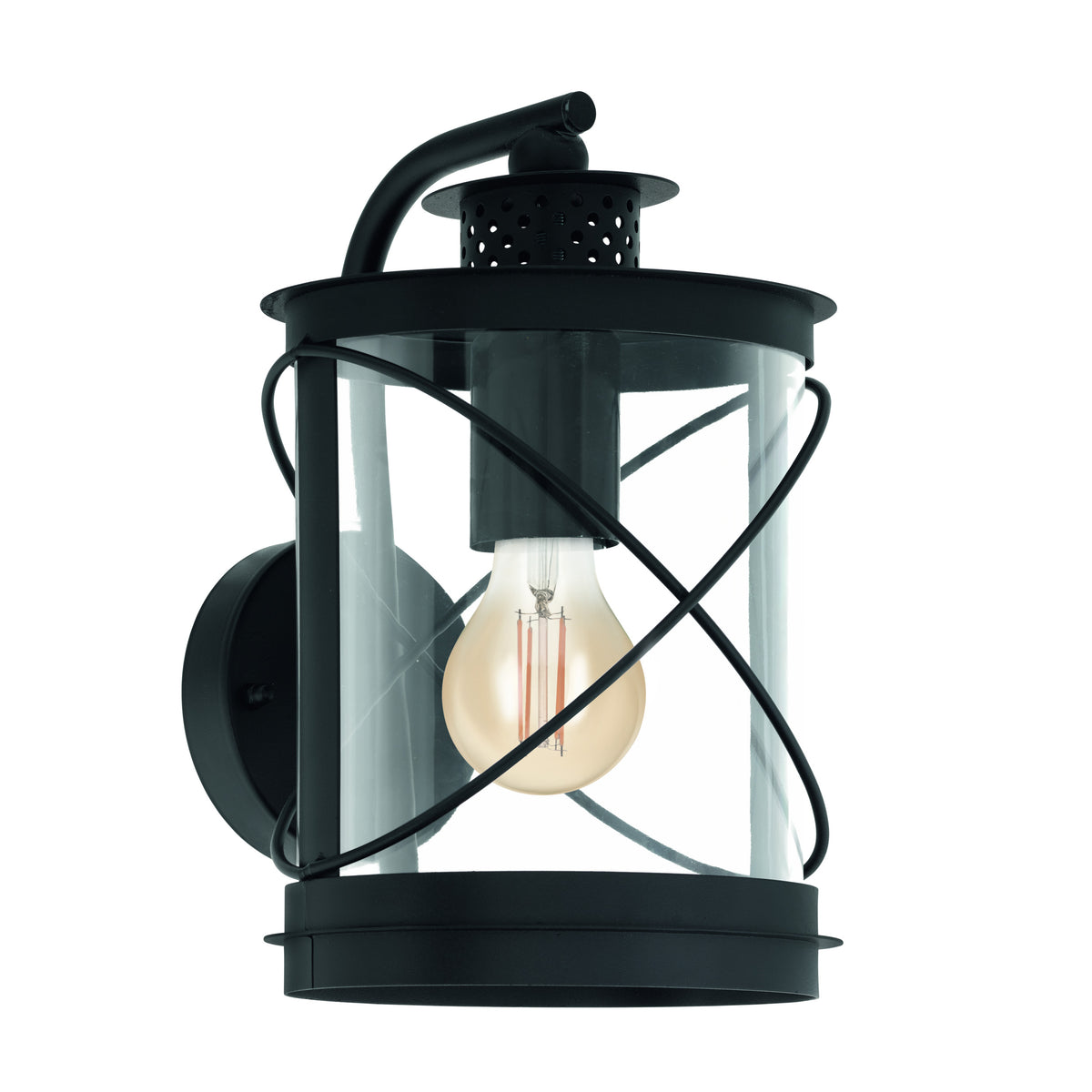 EGLO wandlamp buiten Hilburn - e27 - 28 cm - zwart