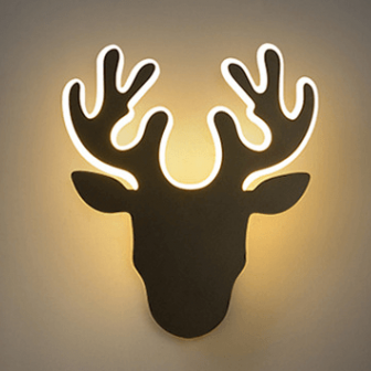 Kinkiet Deerczarny LED 1x6Wwym:27x23x5cm IP20 Abigali