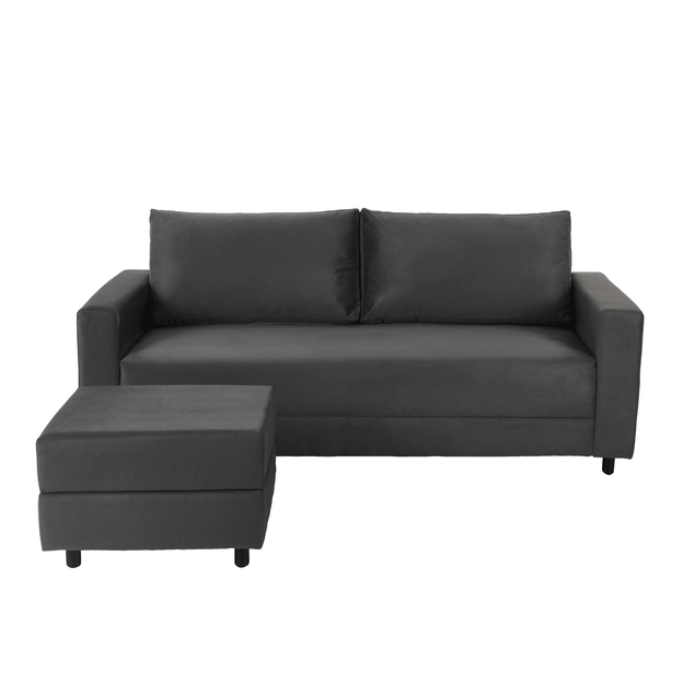SOFÁ 2 LUGARES COM PUFF/BAÚ MUY