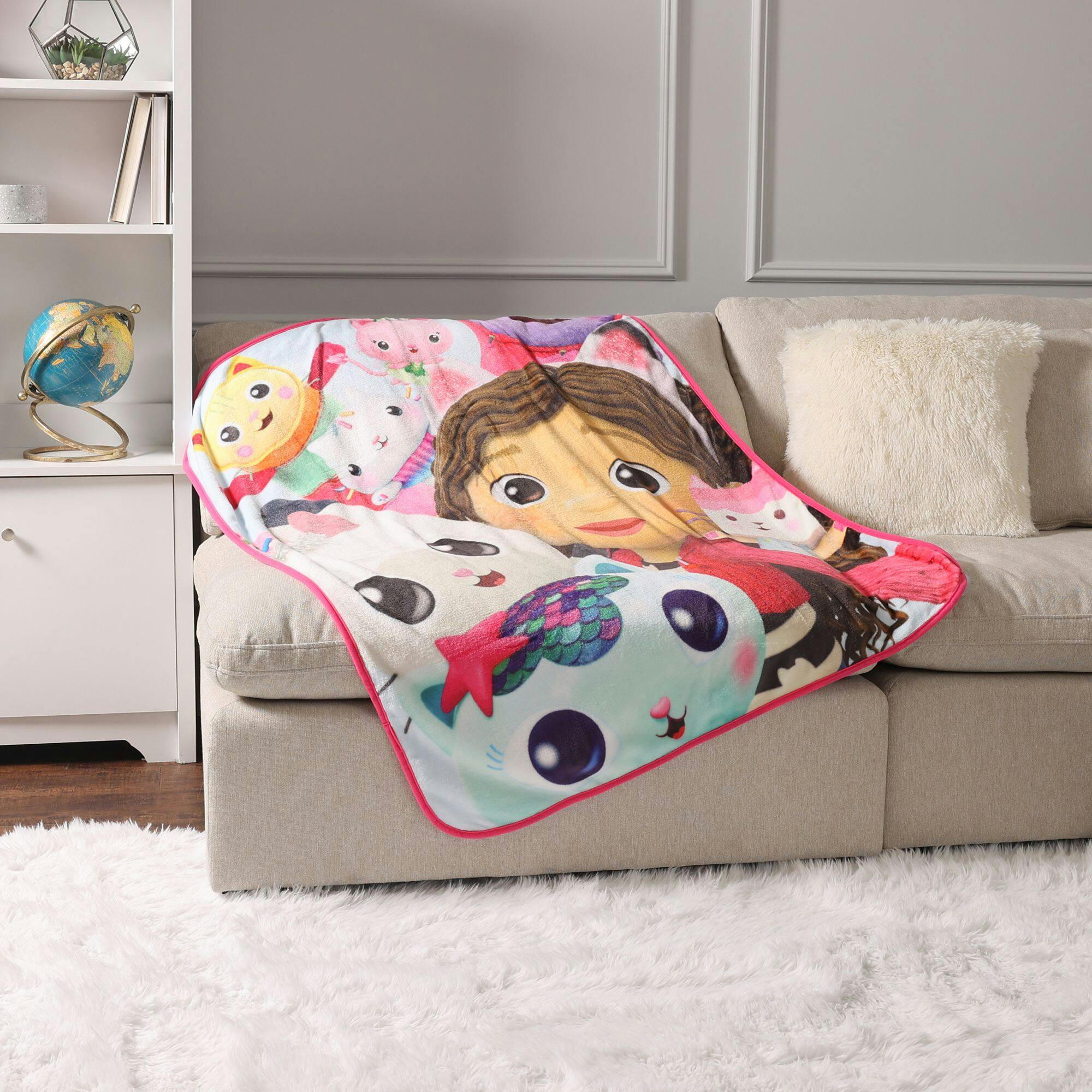 Nemcor Gabby's Dollhouse Plush Fleece Throw Blanket, 40 x 50-in