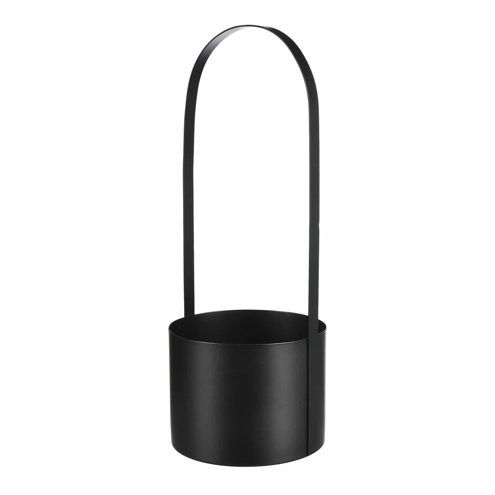 Pflanztopf Schwarz, ⌀ 16 cm, H 420 mm