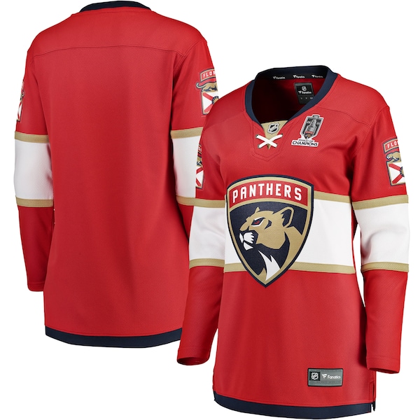 Florida Panthers  Women's 2025 Stanley Cup Champions Breakaway Jersey - Red
